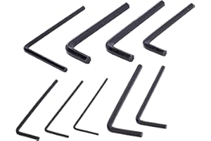Frautron 9pcs Guitar Truss Rod Allen Wrench Set for Most Guitar Bass Neck, Bridge, Truss Rod, Knob, Nut Locking Adjustment, Includes 1.5mm, 2mm, 2.5mm, 3mm, 4mm, 5mm, 1/20in, 1/8in, 3/16in