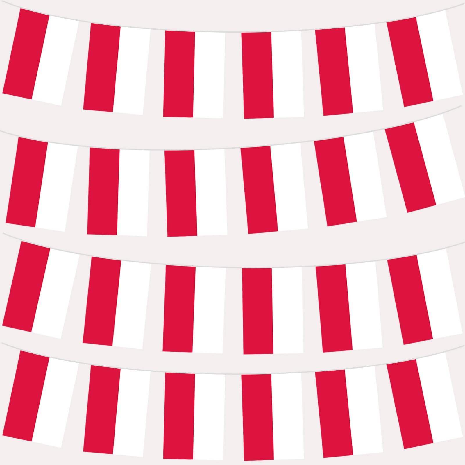 10m/32.8ft Poland Flag Bunting with 30 Flag for Fifa World Cup Football 2026 Decoration,Polska Bunting Flag Banner for Indoor Outdoor Sport Events Eurovision Euro Football Poland Party Decorations