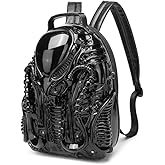 LHNRHZI Men and Women Cool Xenomorph costume backpack PVC alien backpack Outdoor