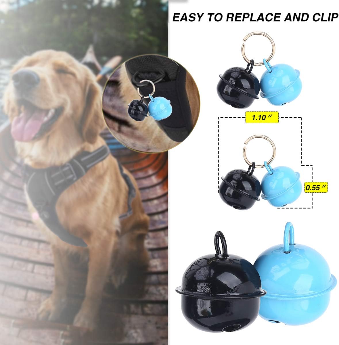 Belababy Dog Harness Small Medium Large No Pull, Adjustable Reflective Front Clip Dog Harness with Easy Control Handle - Image 5
