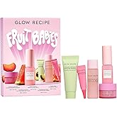 Glow Recipe Fruit Babies Skincare Kit - Gift Set with Ceramide Facial Cleanser + BHA Toner + Vitamin C Eye Cream + Hyaluronic Acid Cream + Niacinamide Dew Drops (5 Count)