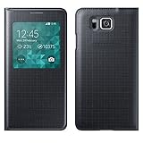 Bessky(TM) Fashion Smart Sleep/Wake Slim Leather Flip Case Cover for Samsung Galaxy Alpha G850 G850F (Black)