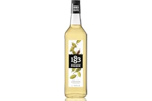 1883 MAISON ROUTIN 1883 Cardamom Syrup - Flavored Syrup for Hot & Iced Beverages, Spiced Flavor - Gluten-Free, Vegan, Non-GMO, Kosher, Preservative-Free, Made in France | Glass Bottle 1 Liter (33.8 Fl Oz)