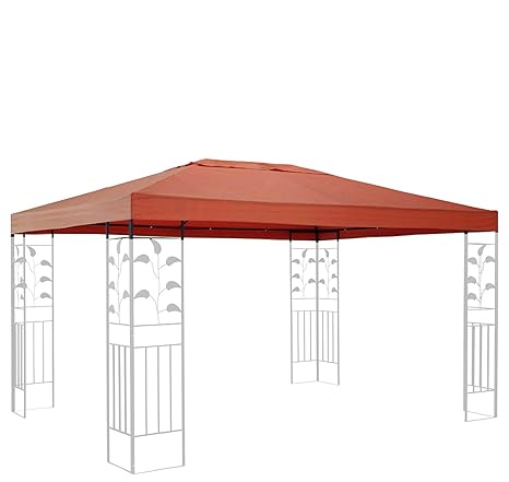 QUICK STAR Ersatzdach für Blätter Pavillon 3x4m Pavillondach Terra Ersatzbezug