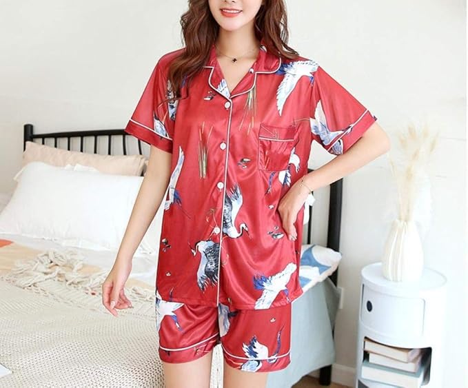 Women's Pyjama Sets Women's Pyjama Tops Ladies Summer Pajamas Set Sleep