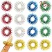 FRIMOONY Spiky Sensory Rings for Fingers Massage, Stress Relief, 15 Pieces, 5 Colors