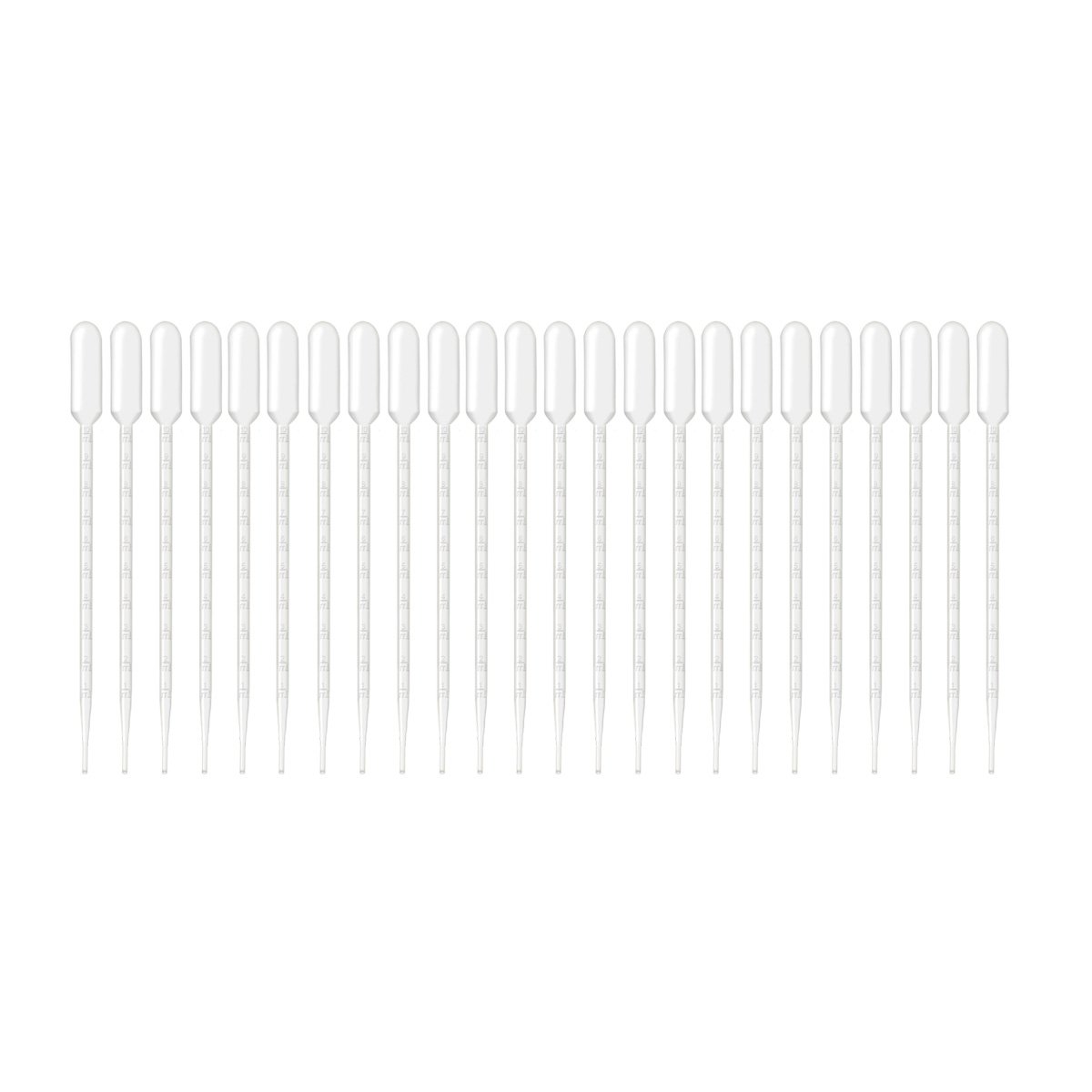 Flexible Plastic Transfer Pipettes 10ml, Saim Washable Pipettor Disposable Measuring Graduated Pipette Dropper for Mixing Acrylic Paints, Lab, Essential Oils, Crafts, Pack of 24