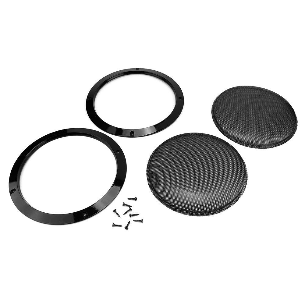 Loudspeaker Cover, ABS Plastic + Metal Speaker Cover, Black Speaker