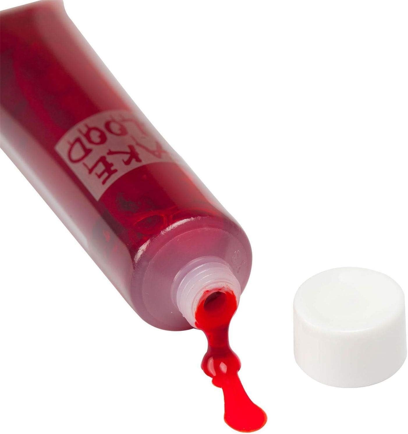 Fake Blood Tubes 28ml, Halloween Vampire Zombie Makeup, Realistic SFX for Theatrical Wounds Scars & Costume Parties - Image 5