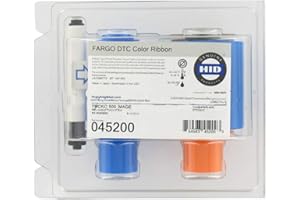 Fargo 45200 YMCKO Color Ribbon for Model DTC4500e Printer