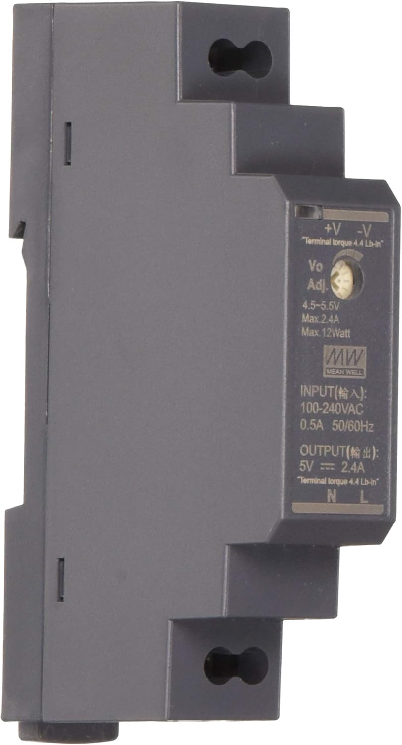 Mean Well Ac-DC Ultra Slim Din Rail Pow.supply In 85-264vac Out 24VDC Hdr 30 24 1