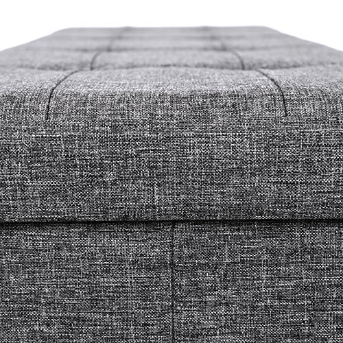 SONGMICS Folding Storage Ottoman Bench - Image 8