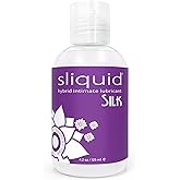 Sliquid Silk Intimate Lubricant, Silicone &amp; Water-Based Lube for Women &amp; Men, Hypoallergenic, Waterproof, Unscented, 4.2 Fl Oz