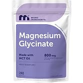 Micro Ingredients Magnesium Glycinate 800 mg Per Serving, 240 Softgels | Chelated Magnesium Supplement with MCT Oil | Non-GMO, Gluten Free, No Soy