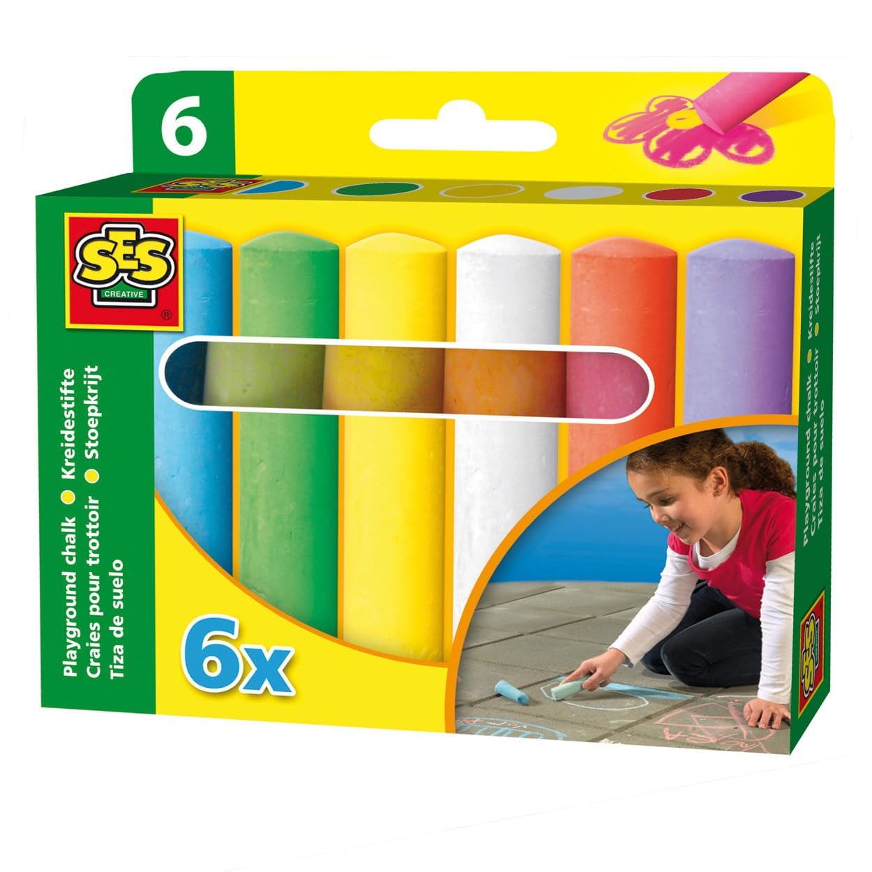 SES Creative Playground Chalks 6 Pack