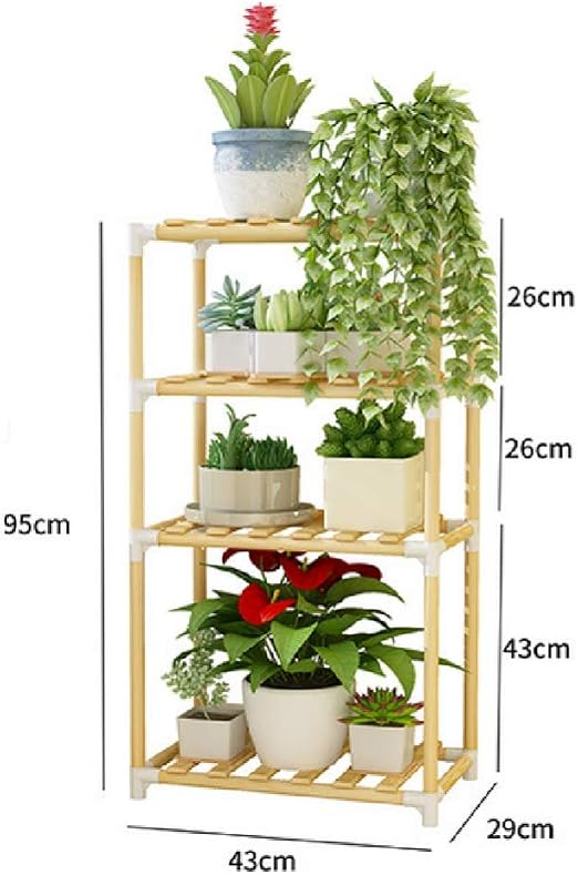 Soportes De Flores De Varios Niveles Estantes De Plantas De Madera ...