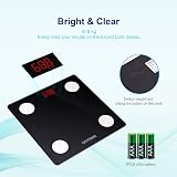Grifema GA2001 Digital Body Fat Scale, 150kg, BMI, App Sync, Black view 4
