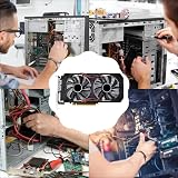 Oikabio RX580 8GB GDDR5 Graphics Card PCIe 3.0 2048SP Dual Fan Gaming Mining view 6