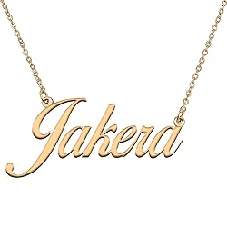 HUAN XUN Customized Custom Simple Any Name Necklace