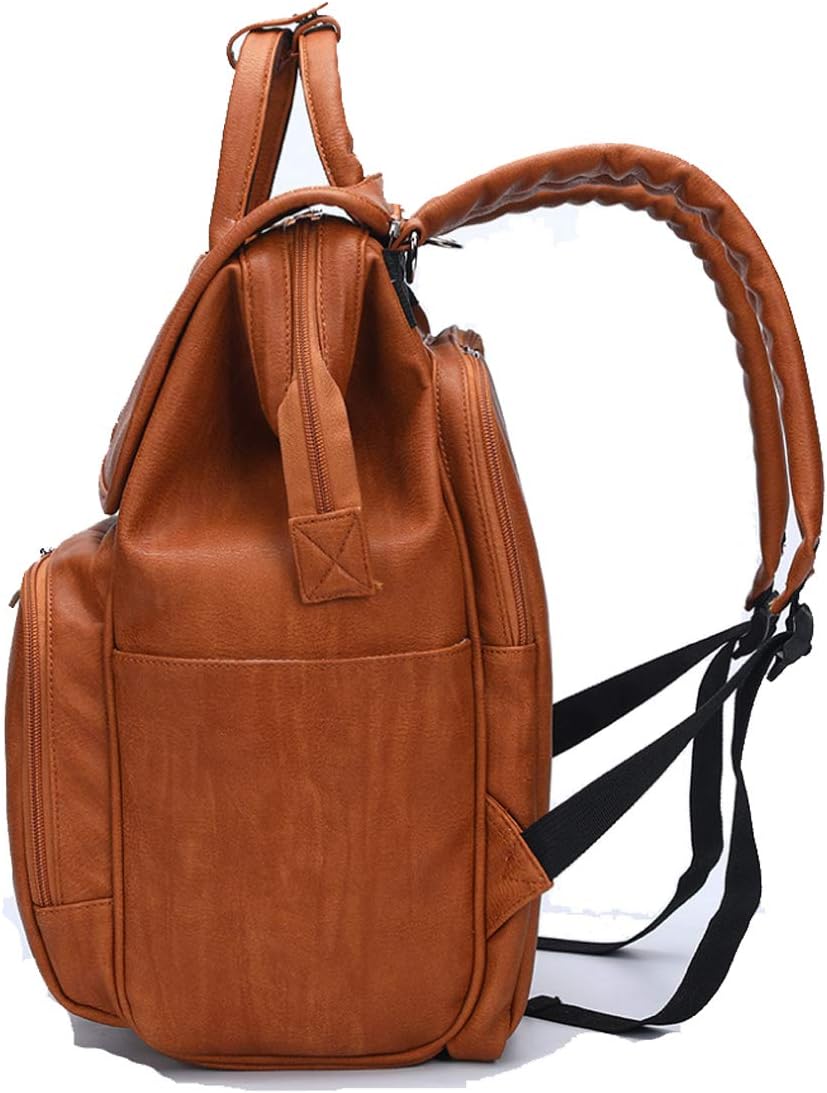 leather baby changing bag backpack