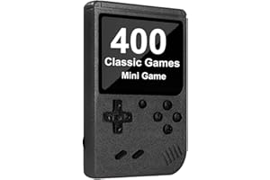 SUVIYA Handheld Game Console with 400 in 1 Classical FC Games Console 3.0-Inch Colour Screen,Gift Christmas Birthday Presents for Kids, Adults (Black)