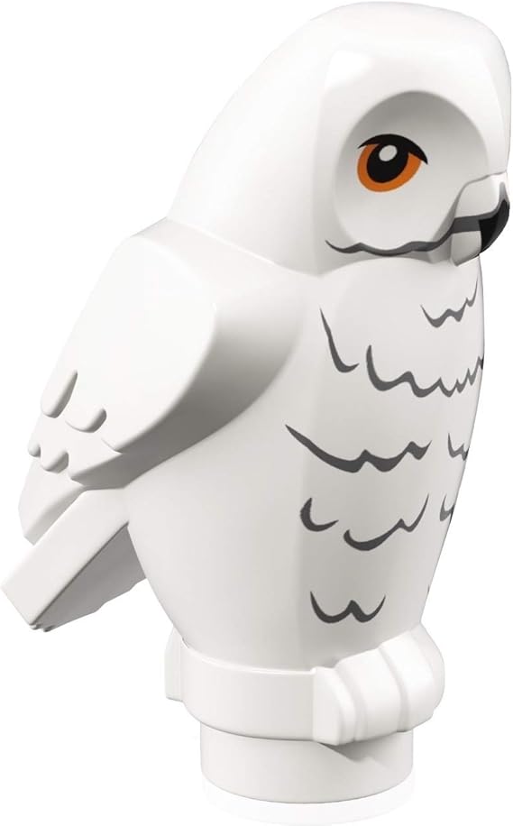 LEGO Minifigure Animal Harry Potter Owl,Angular Features with Black