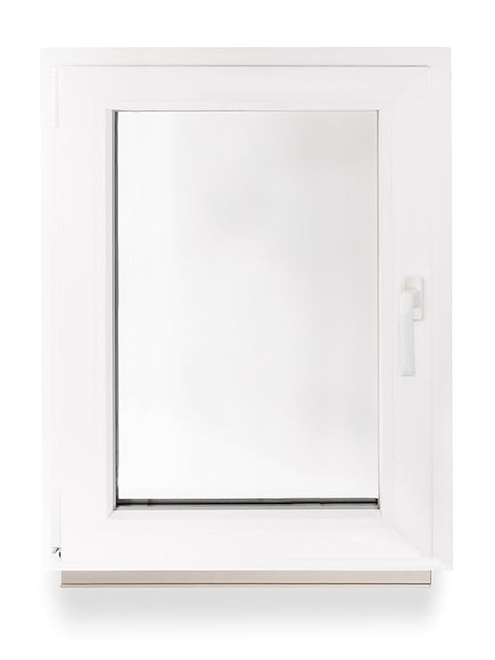 Kellerfenster Kunststoff Fenster Dreh Kipp 60 x 80 cm / 600 x 800 mm Winkhaus Beschlag Isolierglas DIN Links
