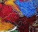 Saree Silk Fiber Multicolor Throwsters Waste for Felting, Spinning Fiber - 100 gm (3.52 oz)