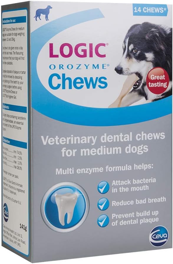 LOGIC Orozyme Dental Chew for Medium Dogs Amazon.co.uk Pet Supplies