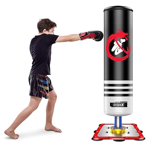 Dripex Freestanding Punching Bag Kids Heavy Boxing Bag with