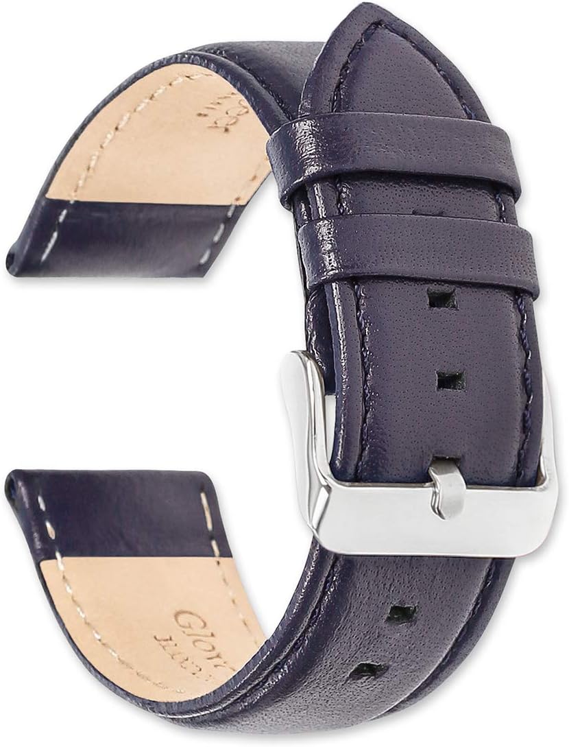 deBeer Glove Leather Watch Strap - Choice of Colors & Widths - 14, 16, 18, 19, 20, 22, or 24mm