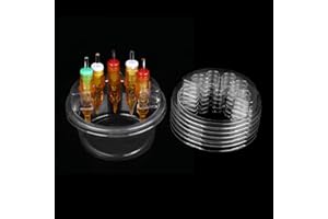 YILONG 20PCS Disposable Tattoo Cartridge Cup Holder Plastic Tattoo Cartridge Tray For Tattoo Inks Needle Holder Transparent Stand Ink Cleaning Cup For Tattoo Supplies