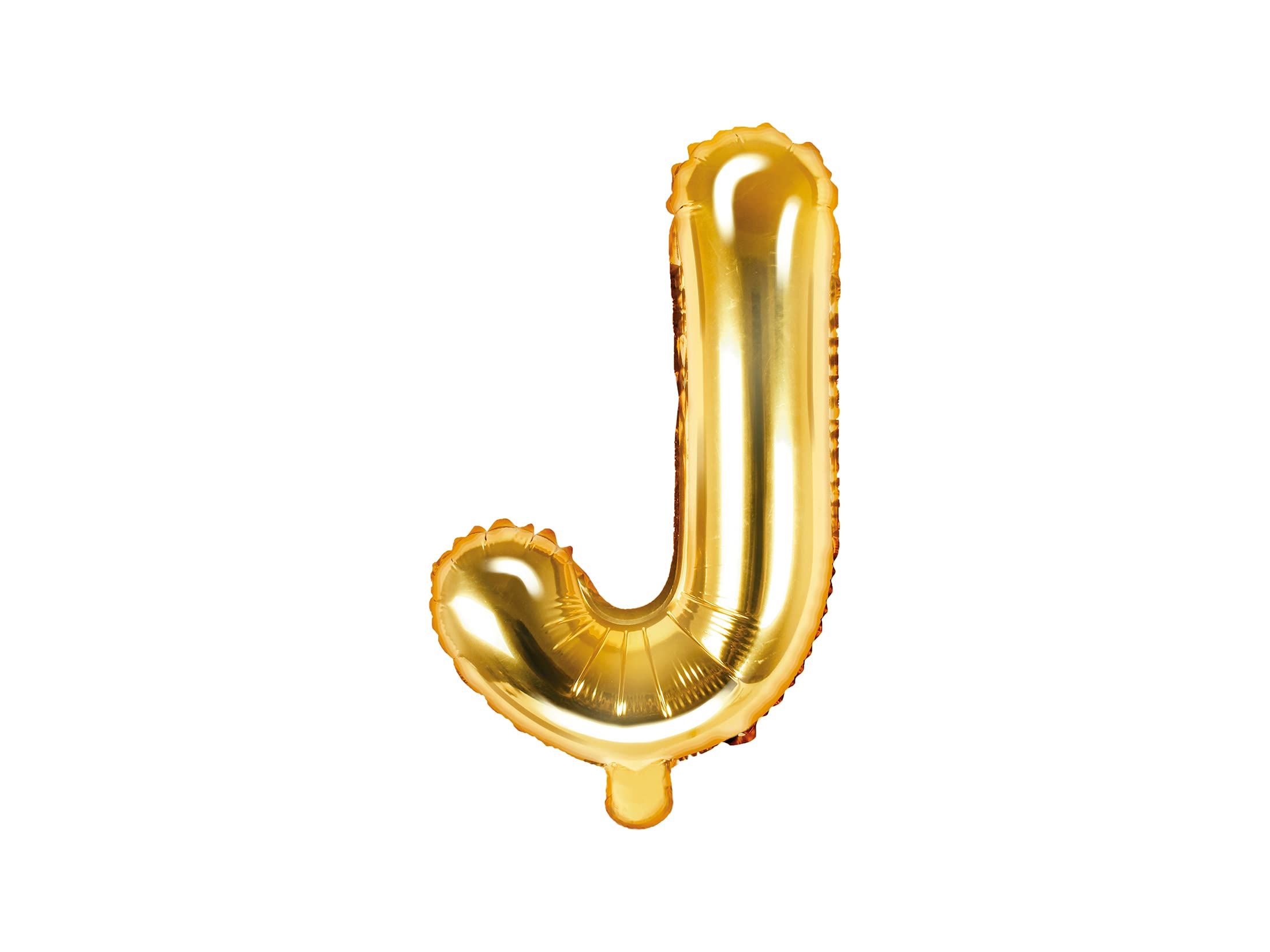 Foil Balloon Letter J Gold 35 cm