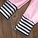 Newborn Baby Girls Hoodie Long Sleeve Striped Top Sweatshirt Pants Outfit Set (0-6months, Pink)