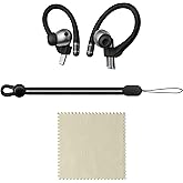 RunChao Anti-Slip Ear Hooks for Samsung Galaxy Buds 3/3 Pro/Galaxy Buds 3 FE, Soft Anti-Loss Sports EarHooks Earbuds (Black)
