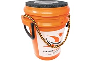 JUST FOR NETS Dynamax Sports 5 Gallon Ball Bucket with Padded Seat Lid