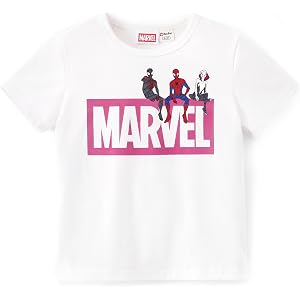Disney Marvel Princess Frozen Stitch Minnie Toddler Girls T Shirts Short Sleeves Cotton Graphic Tee Kids Summer Clothes 2-9Y