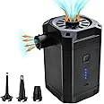 Whiriwhiri 2023 Rechargeable Fast Air Pump, 5200mAh Battery, Compact and Portable inflator/deflator for Air mattresses,ski Tube,Snow Inflatable Inflatable Pools, Camping and Vacations