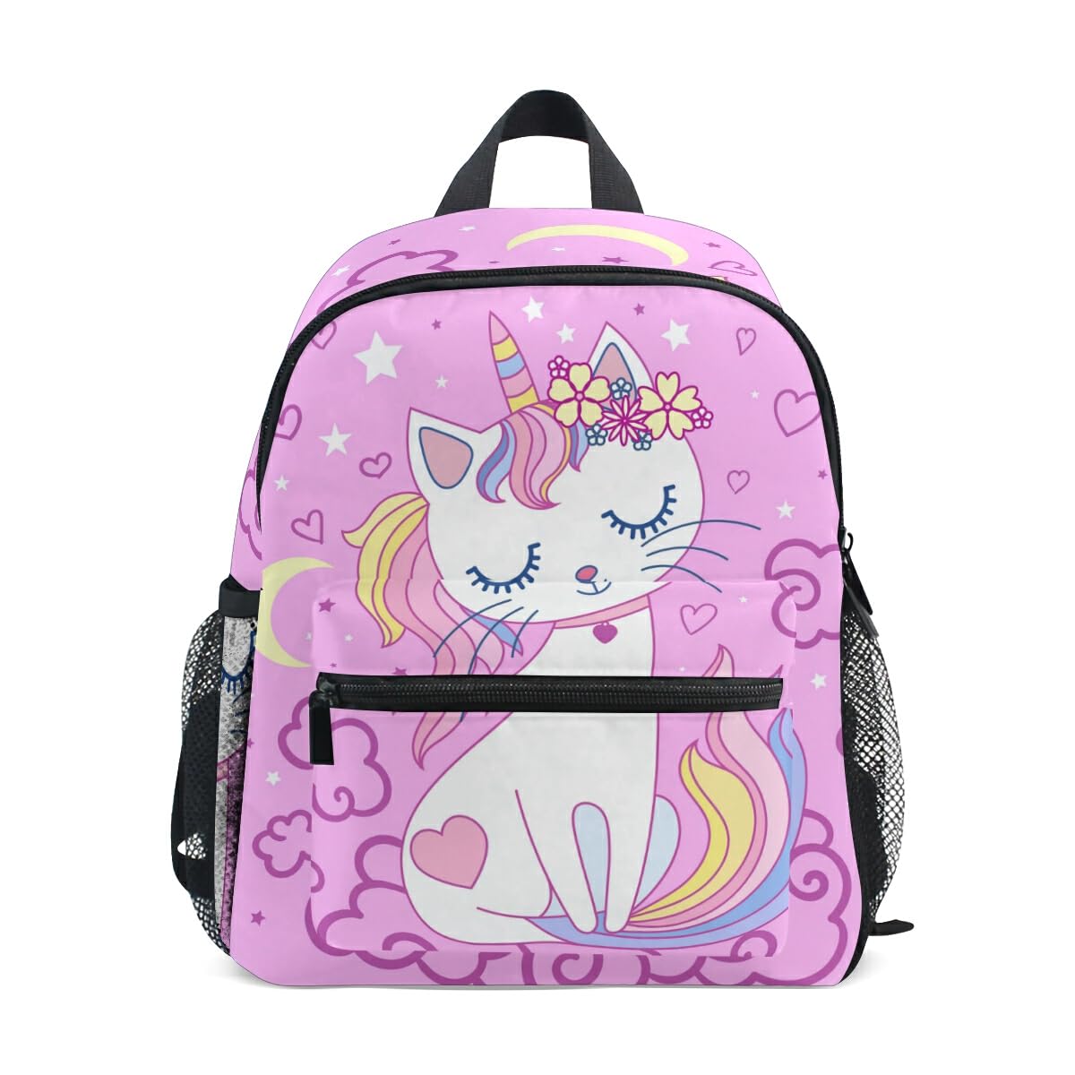 Children's Backpack, Kids Schoolbag Magic Unicorns Students Bookbag for Boys Girls, Chest Strap