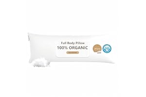 Goose Down & Feather Body Pillows for Adults, Full Length Firm Hugging Pillow Insert for Side Sleepers, Breathable Large Long