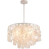 Wellmet Natural Capiz Shell Chandelier 