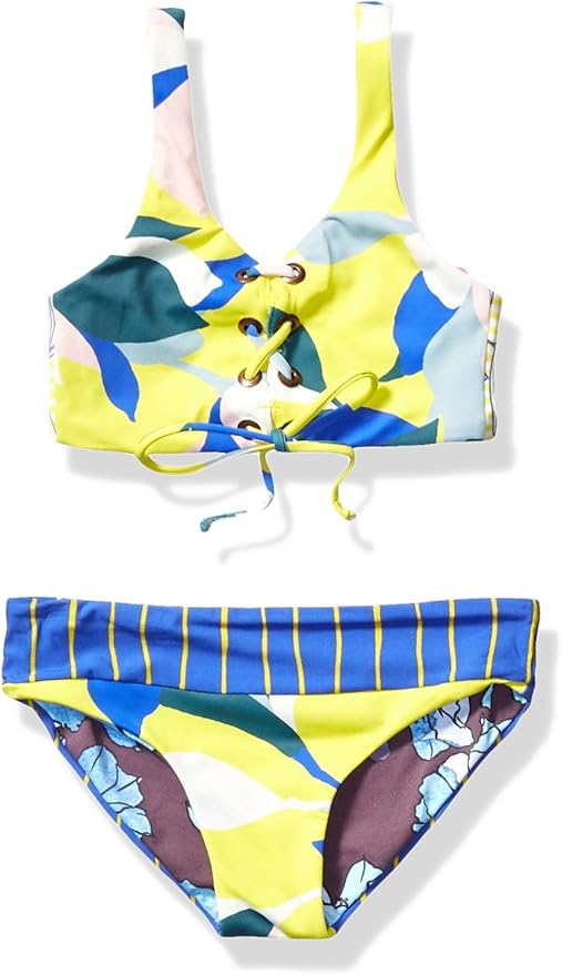 Maaji Girls Bikini, Dazzling Elsa Yellow Geo, 10 Amazon.co.uk Clothing