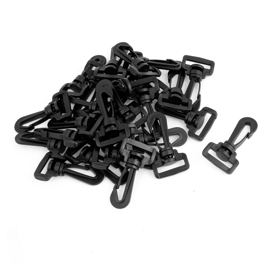 sourcing map Strap Lanyard Plastic 2.5cm 1" Swivel Hooks Buckle 30pcs