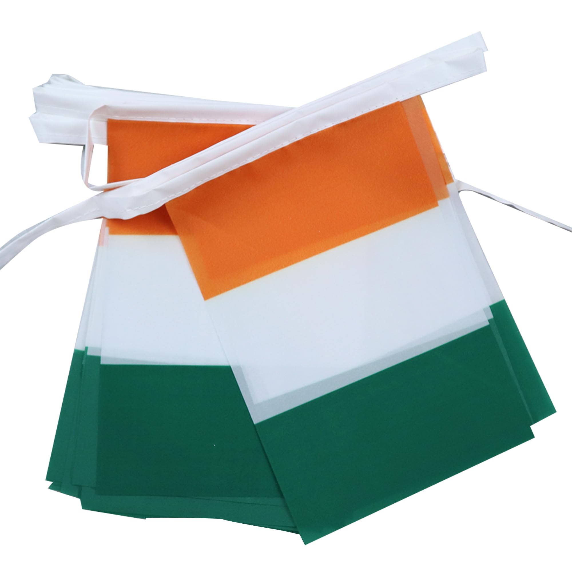 AZ FLAG Ivory Coast Bunting Flag, 20 Ft Garland with 20 Small Ivorian Flags 8'' x 6'', 100% Polyester String Pennant, 6 meters