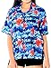 LA LEELA Women Hawaiian Shirt Beach Top Tank Blouses Aloha Boho Holiday Casual Boyfriend