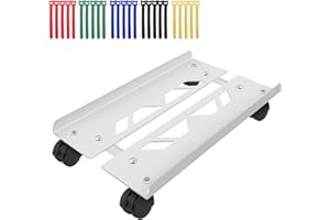 Seloom PC Stand Computer Tower Stand, Adjustable Mobile CPU Stand, Heavy-Duty PC Tower Stand with Rolling Caster Wheels, Steel Desktop Stand, PC Riser Fits Most PC Gaming Desk Accessories