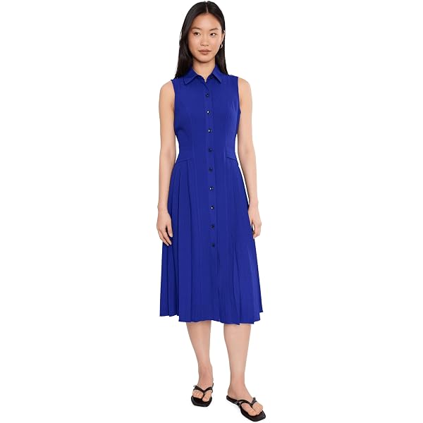Lauren Ralph Lauren, Women's, Tie-Front Linen Shirtdress, Carson Blue, 4 at  Amazon Women's Clothing store
