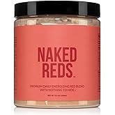 NAKED Reds Superfood Powder - Healthy, Energizing Polyphenol Fruit Powder Mix, No Fillers, No Additives, Vegan, Non-GMO, Gluten Free - 28 Servings