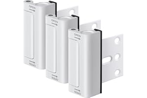 AWDIA Home Security Door Reinforcement Lock, 3-Pack Upgraded White Front Door Locks for Kids Safety Withstand 800 lbs, Toddler Child Proof Door Lock, Extra Door Lock from Inside Prevent Unauthorized Entry
