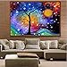 DIY 5D Diamond Painting by Number Kits, Painting Cross Stitch Full Drill Crystal Rhinestone Embroidery Pictures Arts Craft for Home Wall Decor Gift Star Football Oil Painting Tree (YC31xkfj-16x12in)